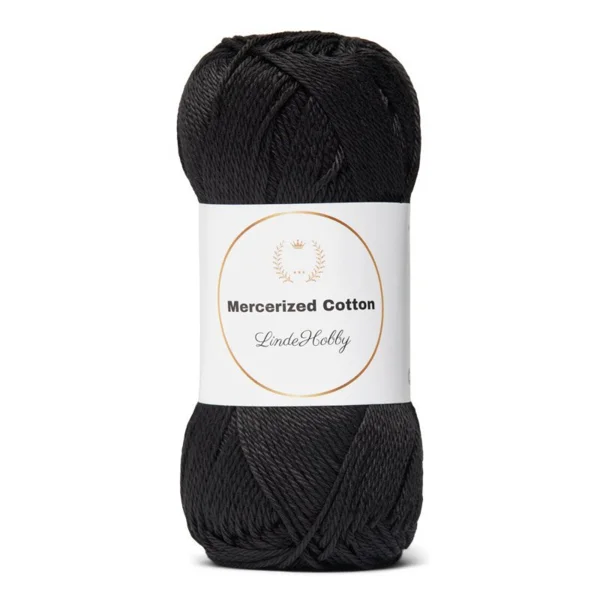 LindeHobby Mercerized Cotton 1 Noir