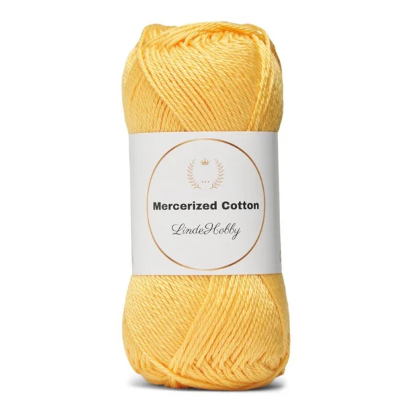 LindeHobby Mercerized Cotton 22 Jaune