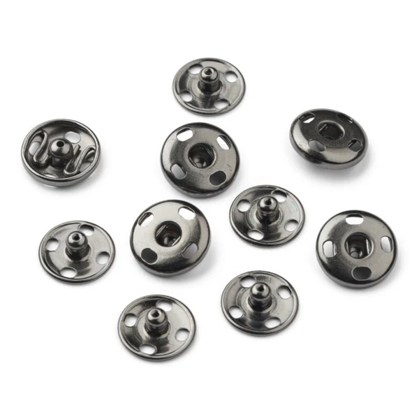 LindeHobby Boutons-pression noir 10 mm