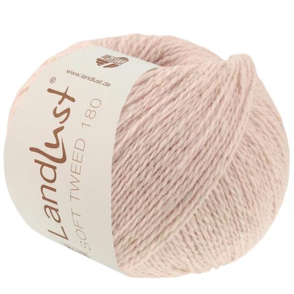 Lana Grossa Landlust Soft Tweed 180 131 Rose tendre chiné