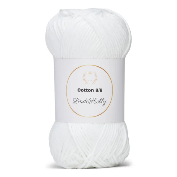 LindeHobby Cotton 8/8 019 Bianco