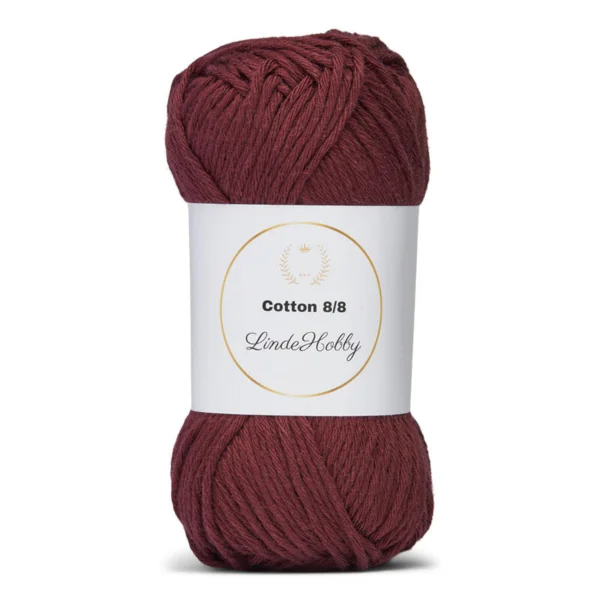 LindeHobby Cotton 8/8 090 Bordo