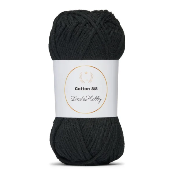 LindeHobby Cotton 8/8 108 Nero TX