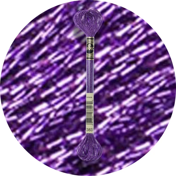 DMC Mouliné Light Effects E3837 Métallique violet
