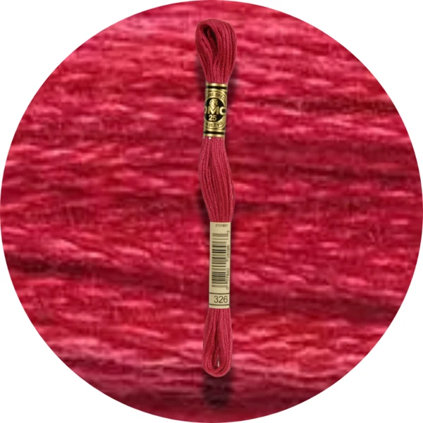 DMC Mouliné Spécial 25, Nuances de Rouge/Jaune/Orange 0326