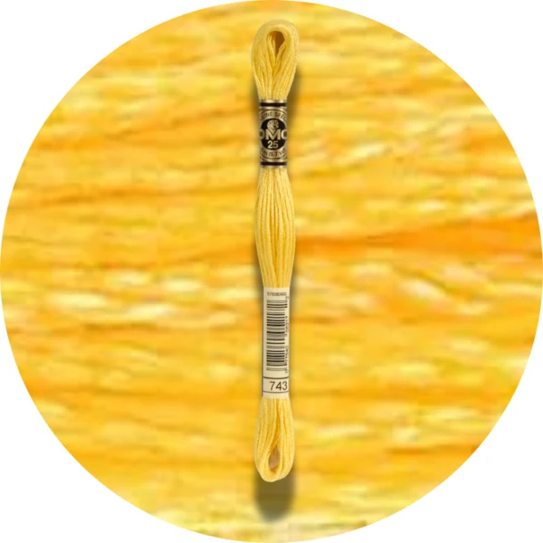 DMC Mouliné Spécial 25, Nuances de Rouge/Jaune/Orange 0743