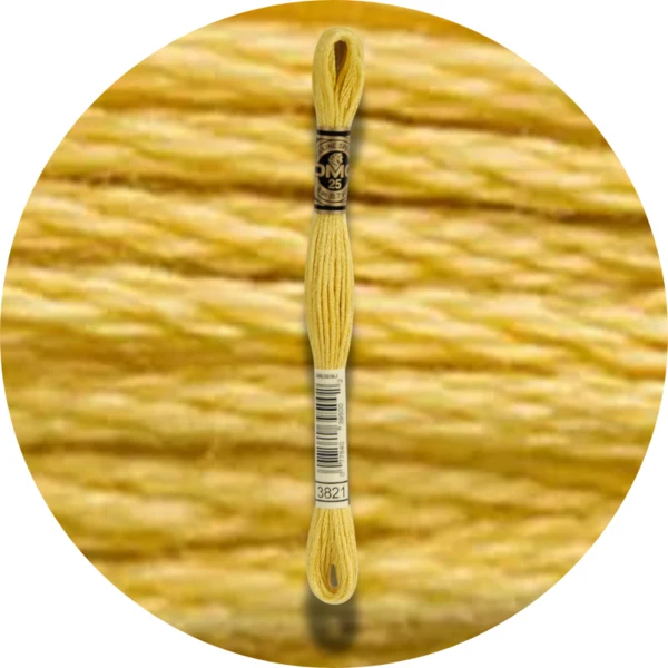 DMC Mouliné Spécial 25, Nuances de Rouge/Jaune/Orange 3821
