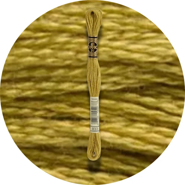 DMC Mouliné Spécial 25, Nuances de Rouge/Jaune/Orange 0833