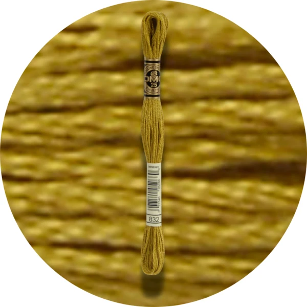 DMC Mouliné Spécial 25, Nuances de Rouge/Jaune/Orange 0832