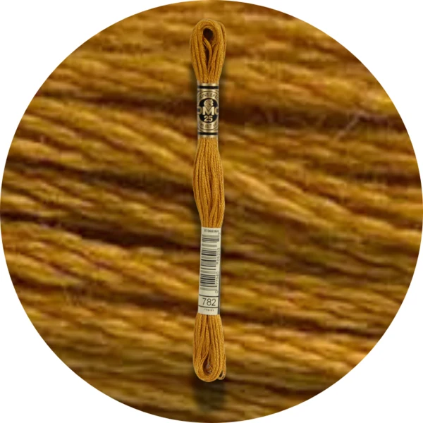 DMC Mouliné Spécial 25, Nuances de Rouge/Jaune/Orange 0782