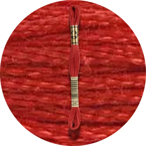 DMC Mouliné Spécial 25, Nuances de Rouge/Jaune/Orange 0347