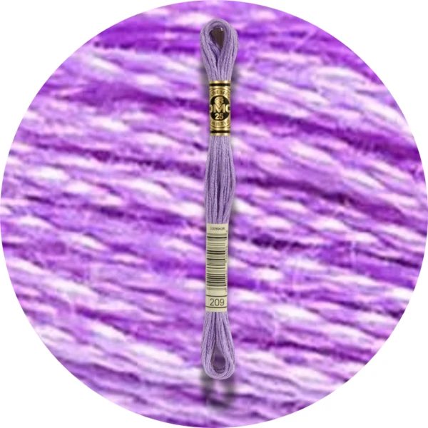 Mouliné Spécial 25 Bleu/Violet 0209