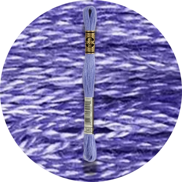 Mouliné Spécial 25 Bleu/Violet 0340