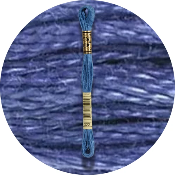 Mouliné Spécial 25 Bleu/Violet 0322