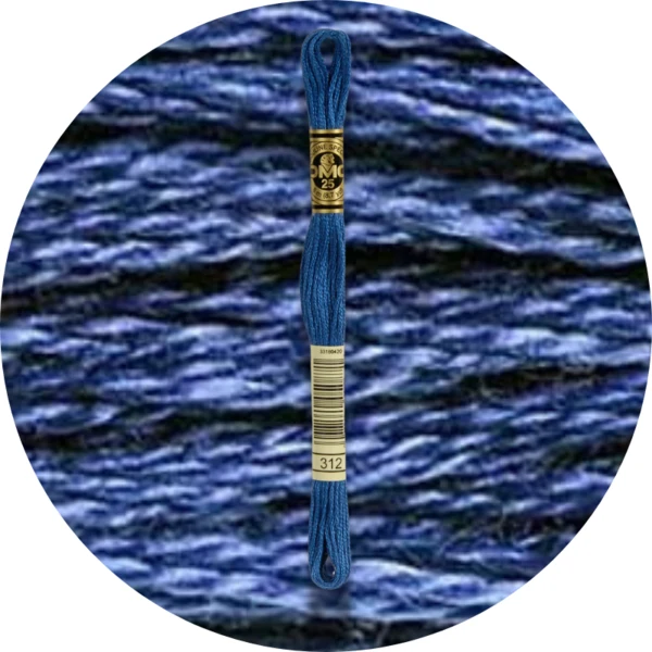 Mouliné Spécial 25 Bleu/Violet 0312