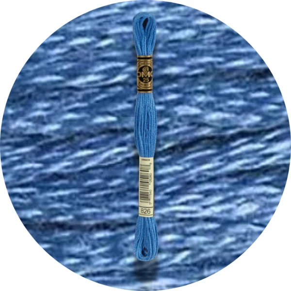 Mouliné Spécial 25 Bleu/Violet 0826