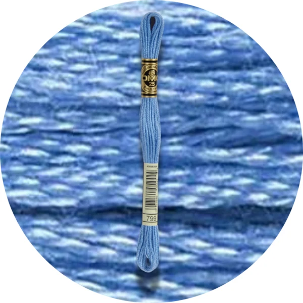 Mouliné Spécial 25 Bleu/Violet 0799