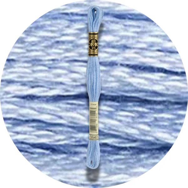 Mouliné Spécial 25 Bleu/Violet 3840