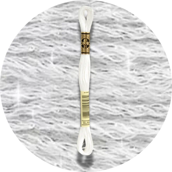 Mouliné Spécial 25 Neutre Blanc