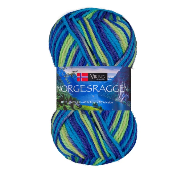 Viking Norgesraggen 852 Multi bleu/vert