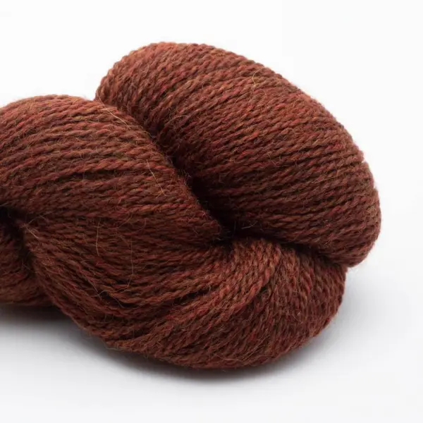 BC Garn Babyalpaca 10/2 RAS 125 Brun Rougeâtre Chiné RAS