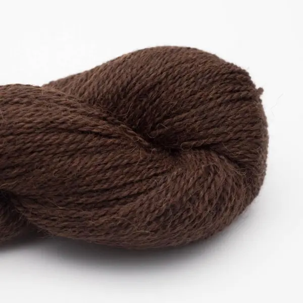 BC Garn Babyalpaca 10/2 RAS 106 Brun Chocolat (non teinté) RAS