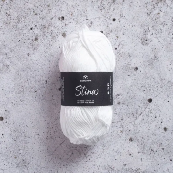 Svarta Fåret Stina 204 Blanc neige