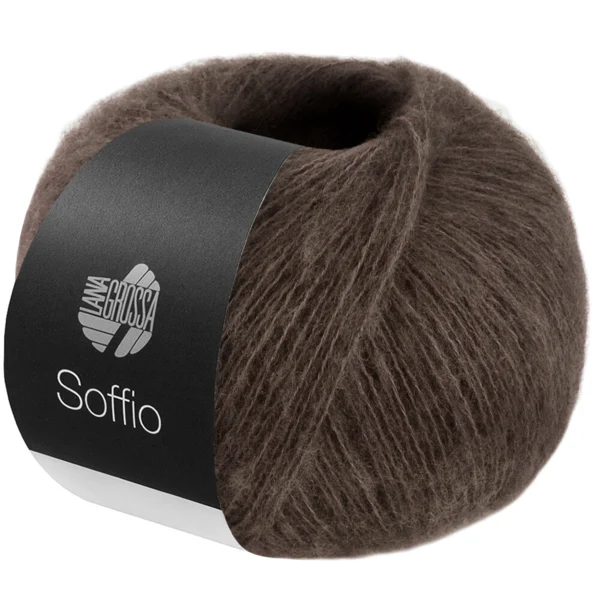 Lana Grossa Soffio 42 Brun gris
