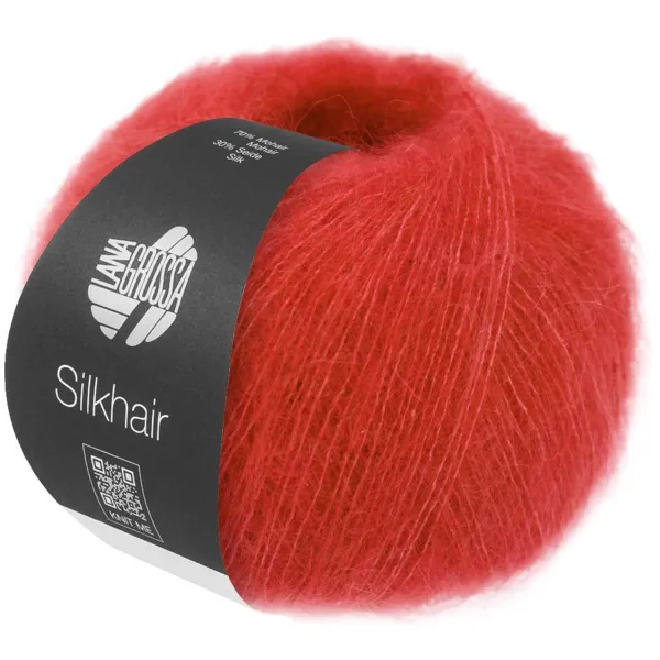 Lana Grossa Silkhair 215 Helder rood