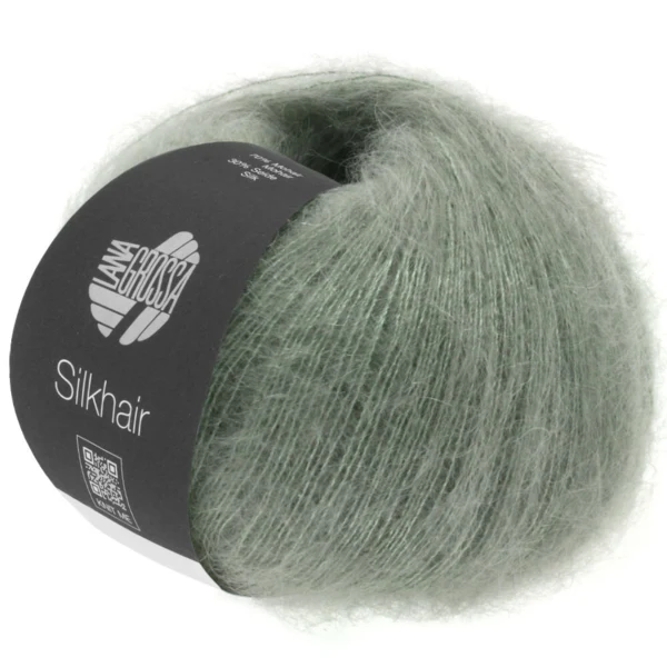 Lana Grossa Silkhair 105 Grijsgroen