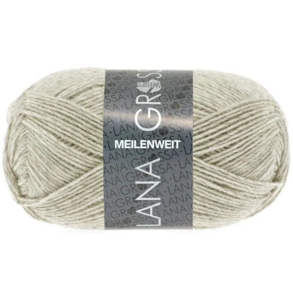 Lana Grossa Meilenweit 50 1301 Beige clair chiné