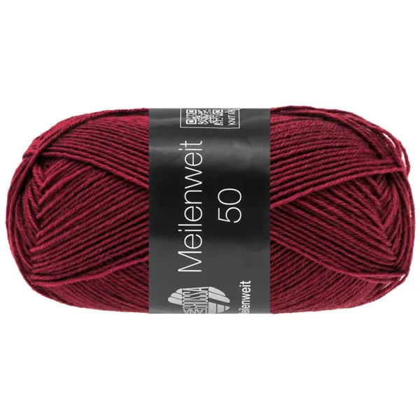 Lana Grossa Meilenweit 50 1423 Rouge bordeaux