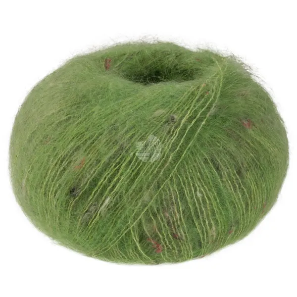 Lana Grossa Natural Superkid Tweed 633 Vert pomme