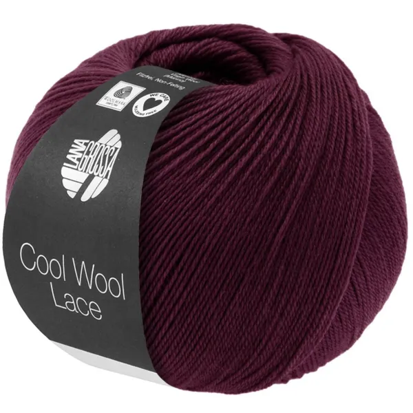 Lana Grossa Cool Wool Lace 59 Bourgogne