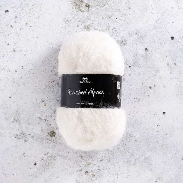 Svarta Fåret Brushed Alpaca 000 Natuurlijk wit