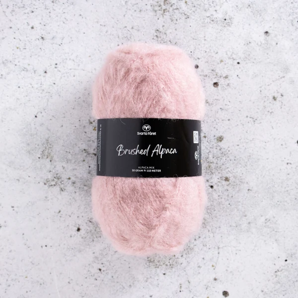 Svarta Fåret Brushed Alpaca 015 Blush roze