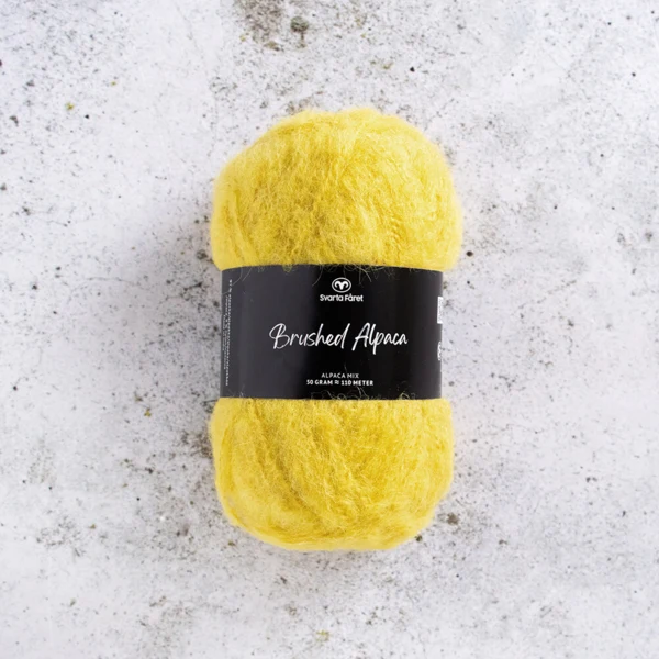 Svarta Fåret Brushed Alpaca 019 Zonneschijn geel
