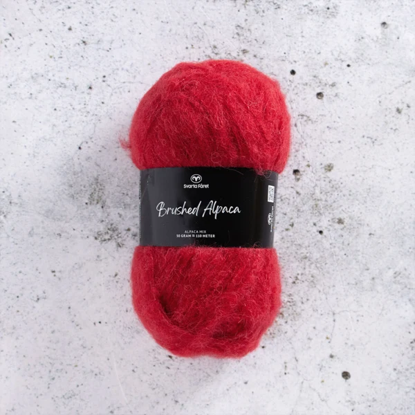 Svarta Fåret Brushed Alpaca 011 Rode risicozone