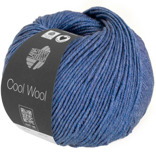 Lana Grossa Cool Wool Mélange 1427 Bleu chiné