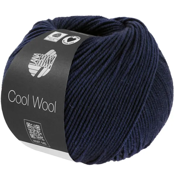 Lana Grossa Cool Wool Mélange 1494 Bleu nuit chiné
