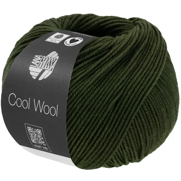 Lana Grossa Cool Wool Mélange 1495 Vert loden chiné