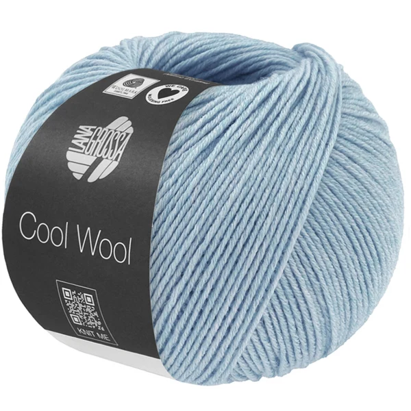 Lana Grossa Cool Wool Mélange 1502 Bleu clair chiné