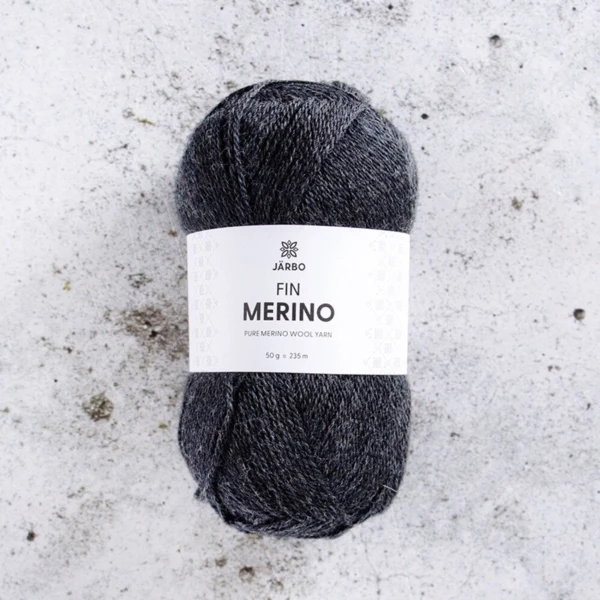 Järbo Fin Merino 16 Grey asphalt