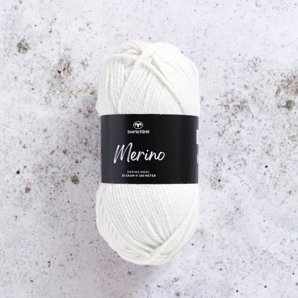 Svarta Fåret Merino 30 Blanc neige