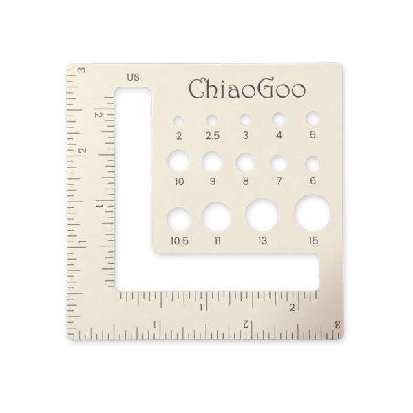 ChiaoGoo Jauge à Aiguilles et Échantillons (7.5 cm)