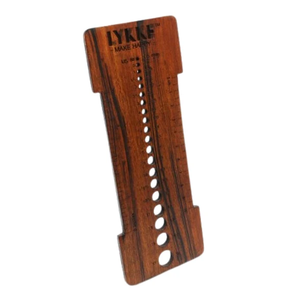 LYKKE Jauge d'Aiguilles (1.75-12.00 mm) Shisham Wood