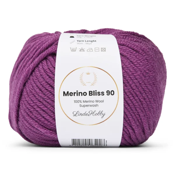 LindeHobby Merino Bliss 90 32 Raisin foncé