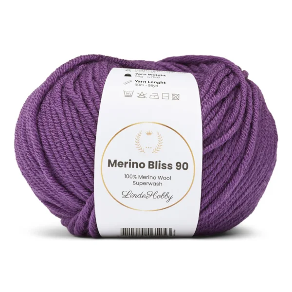 LindeHobby Merino Bliss 90 33 Violet foncé