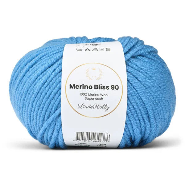 LindeHobby Merino Bliss 90 35 Bleu bleuet