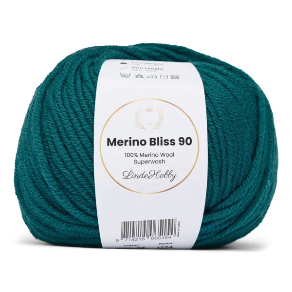 LindeHobby Merino Bliss 90 23 Vert aqua foncé